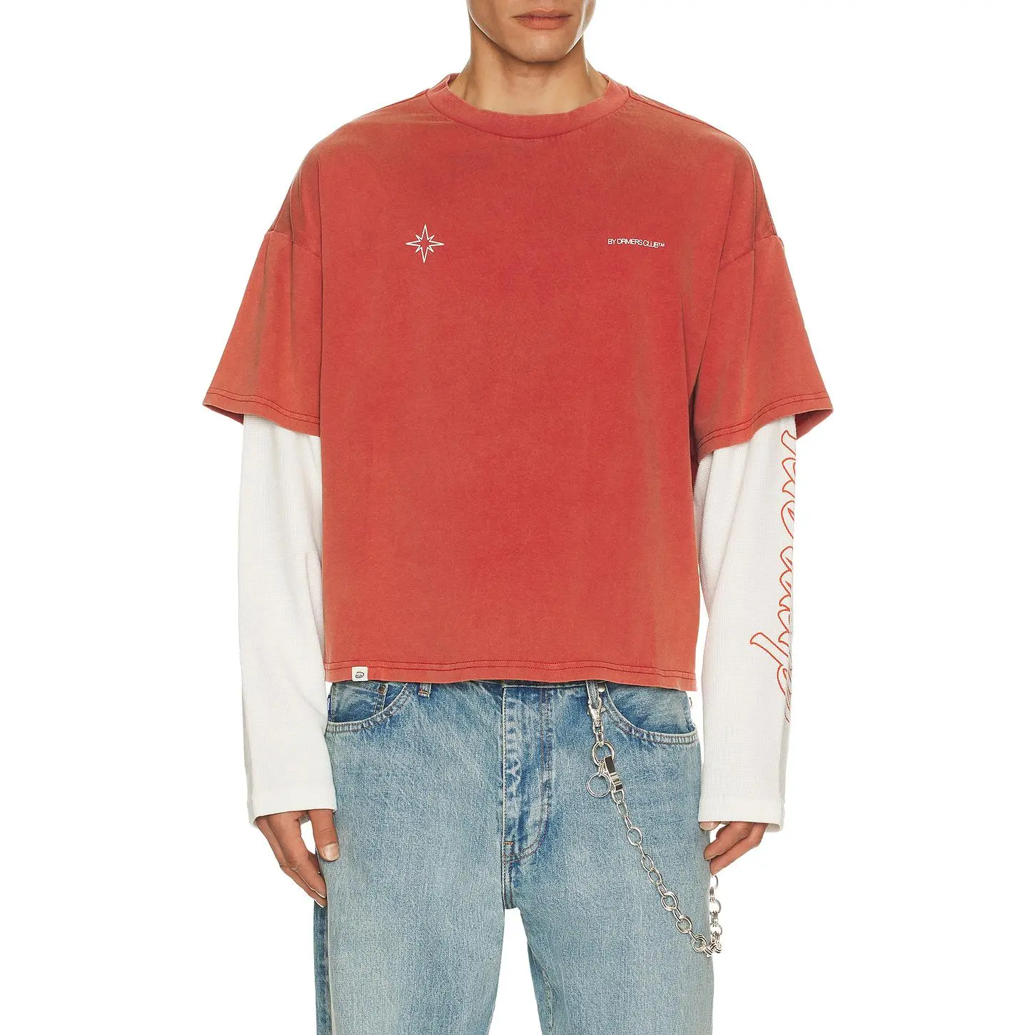 DRMERS CLUB Polaris Layered Tee in Red
