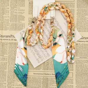 Long Phone Chain Anti-Lost Lanyard, Ins Style Silk Scarf Woven Phone Strap, New 2026 Trendy Accessory