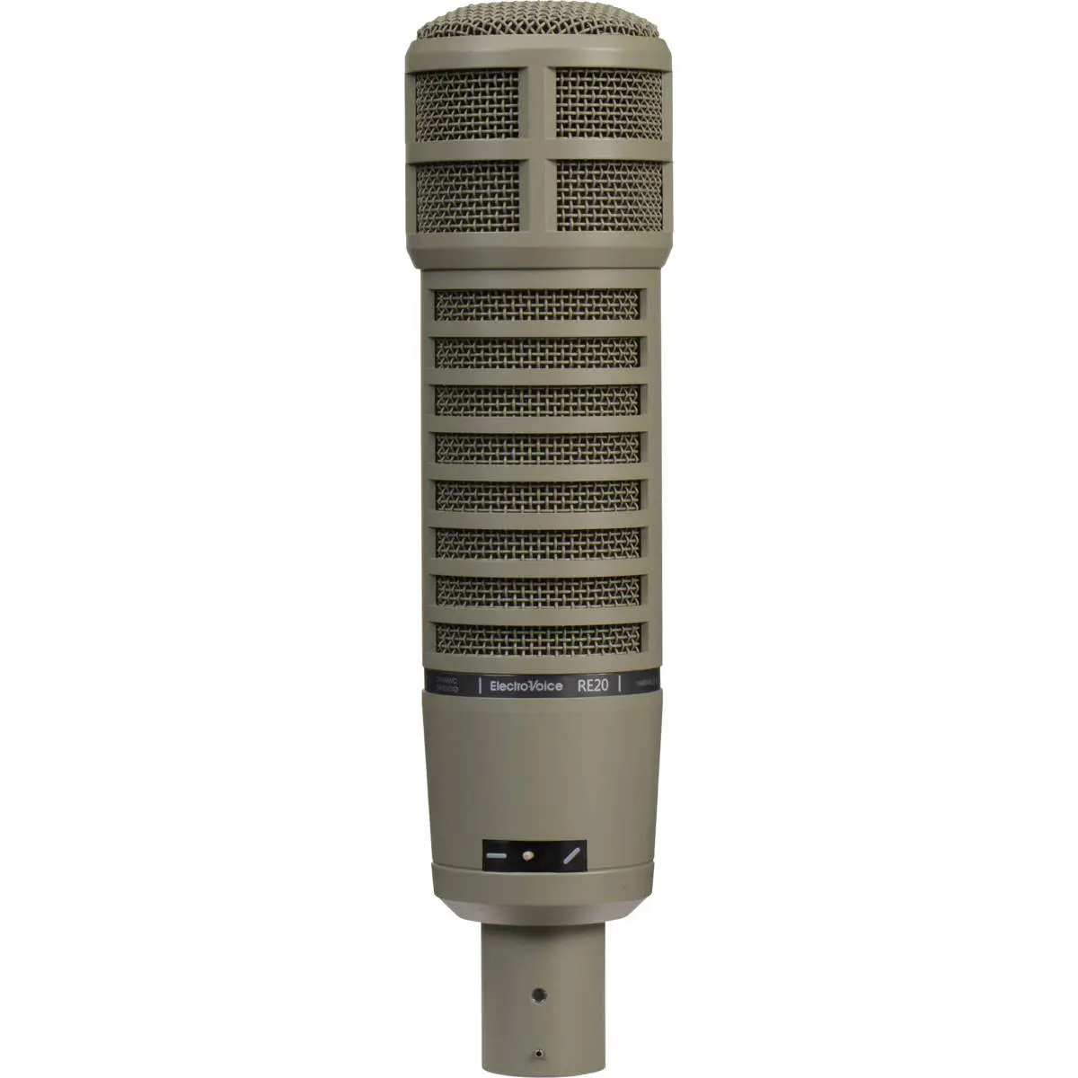 Electro-Voice RE20 Variable-D Dynamic Cardioid Microphone - Professional Audio Gear, Metal Body for Musical Instruments