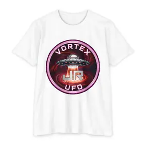 UFO Vortex Logo T-Shirt — Retro Alien Spacecraft Graphic Tee