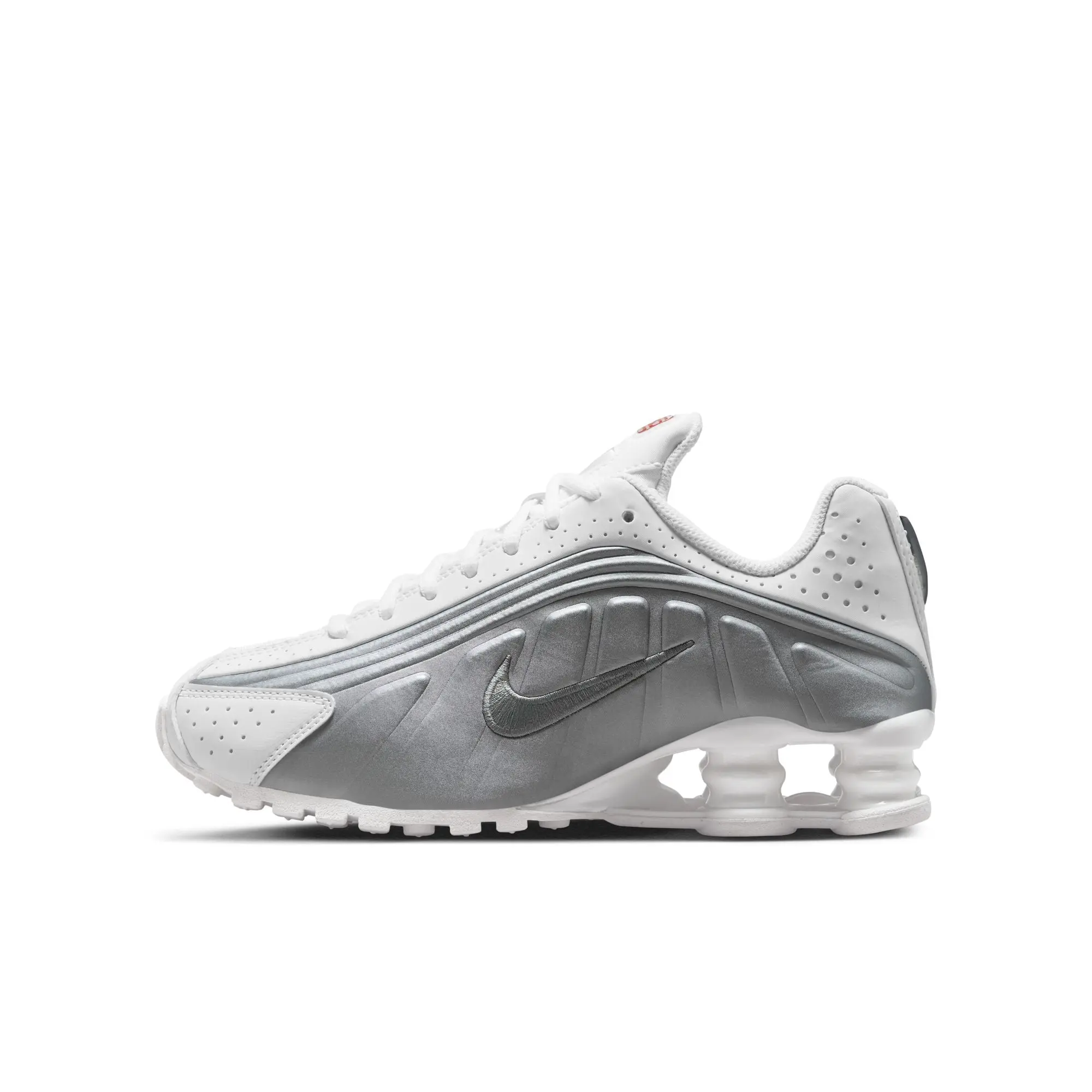 NIKE Shox R4 Men's Low Top Sneaker, Breathable Synthetic and Textile Athletic Shoe with Responsive Cushioning, Sneaker Shoes, Casual, Retro, Sports Shoe