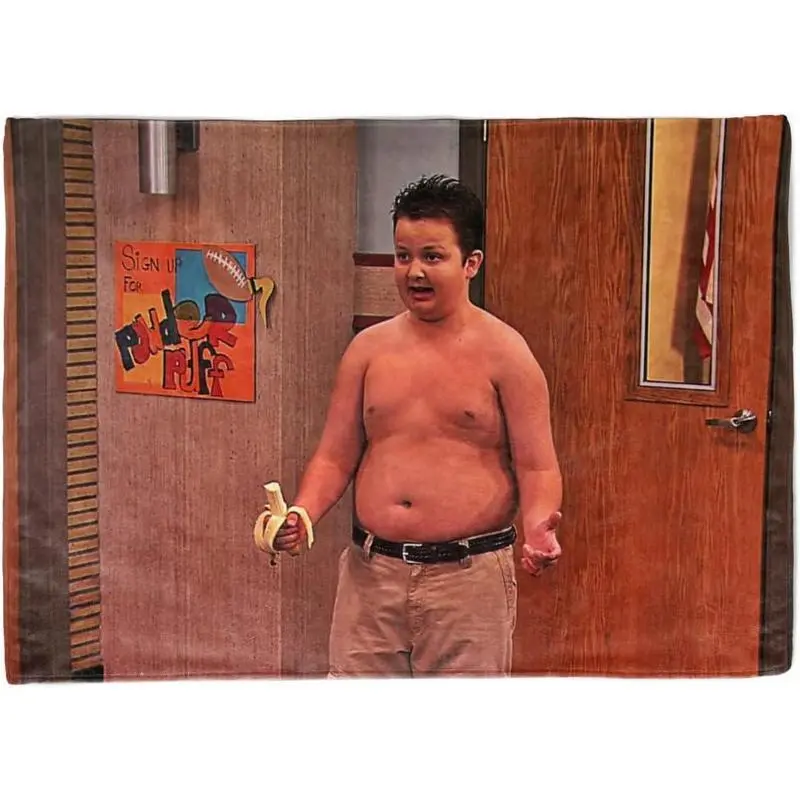 Gibby Funny Meme Tapestry - Decorative Bright Full Print Home Decor, Strong Long-Lasting Outdoor Use, Skin-Friendly Soft HD Fabric, Easy Hanging Kit, College Dorm Flag, 40"-90" Sizes, Outdoors
