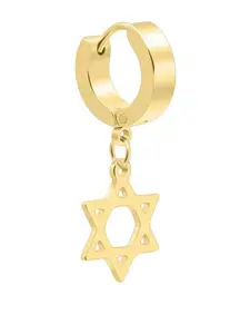 Punk Cross/hexagram Pendant Earrings, Titanium Steel Hypoallergenic, Streetwear Hip Hop Style, Unisex Daily & Party Accessories