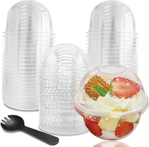 Disposable Dome Lid Dessert Cups Set - Simple Product Title Based on Given Information Valentines Day party supplies