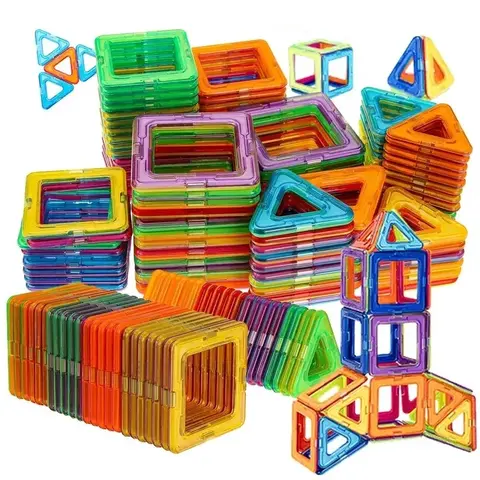 60pcs Medium Size Building Block Set for Kids Large Stem Construction Toy Colorful Educational Magnetic Tiles Perfect Gift for Birthdays Holidays Creative Magnetic Blocks