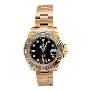 Trendzio Chocolate and Noir GMT Watch