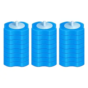 Disposable Toilet Brush Replacement Sponge Head, 24pcs No Dead Corner Toilet Brush Head for Home Apartment College Dorm, Toilet Cleaning System, Bathroom Brush Cleaner