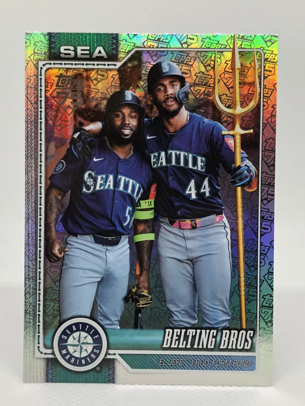 2026 Topps 75th Anniversary Foil - Belting Bros /75 SSP Mariners #369