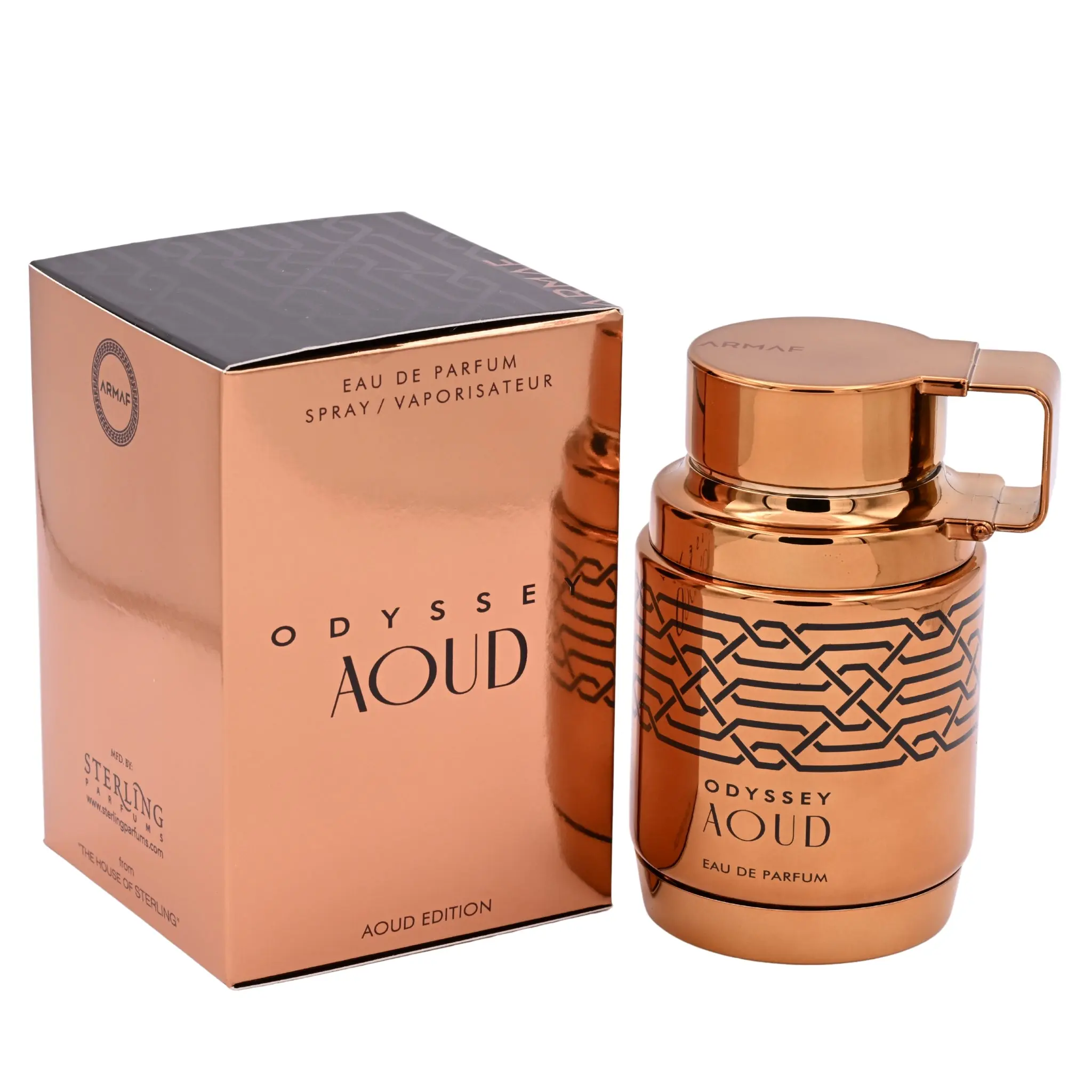 Armaf Odyssey Aoud EDP Perfume Spray for Men, 3.4 fl oz - Luxury Wood Aroma Eau de Parfum, Spicy Oriental Fragrance Oud with Lavender & Patchouli Musks, Elegant Scent