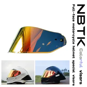 Nbtk Motorcycle Helmet Visor, Universal Day & Night Use, Sun Protection Goggles, Full-Face Helmet Special Visors, 1 Piece