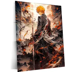 Ichigo Kurosaki – Bankai Metal Poster | Bleach Anime Wall Unframe 02