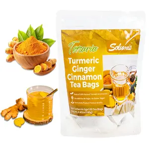 Turmeric Tea Herbal Anti-Inflammatory Tea,100% natural, eco-friendly tea bags.Contains turmeric,ginger,and cinnamon.keto-friendly,sugar-free,caffeine-free,gluten-free,vegan healthy beverage,Digestive tea,good herbal remedy