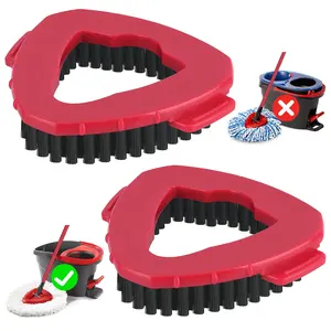 Scrub Brush Replacement Head for O Cedar EasyWrin Spin Mop 1 Tank System, Spin Mop Replace Head Base, Shower Floor Scrubber, Hard Bristle Cleaning Brush for Bathroom Kitchen Wall Tile