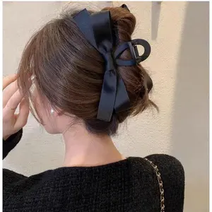 Bow Claw Clips - Non-Slip Large Hair Clips for Thin & Thick Hair | Everyday, Wedding & Bridesmaid Hair Accessories