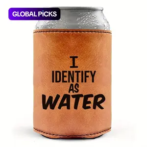 Birthday Gifts for Men, Dad Birthday Gift, Premium Faux Leather Beer Can Cooler, Foam Lined, Engraved Gifts, Retirement Gifts for Men, Drink Protector #GLOBAL PICKS