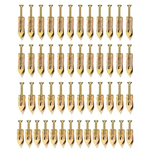 100 count Self Drilling Drywall Anchors with Screws Kit, 4-Sizes Self Drilling Drywall Anchor Screws, No Drill Dry Wall Metal Expansion Bolt for Picture Hanging Mirror Shelf, No Wall