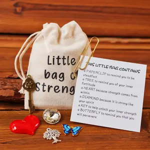 Inspirational Power Small Bag Gift Set, Personalized Positive Energy Unique Bags with Motivational Poem Cards, Ideal for Birthdays, Anniversaries, Holidays, Party Gift