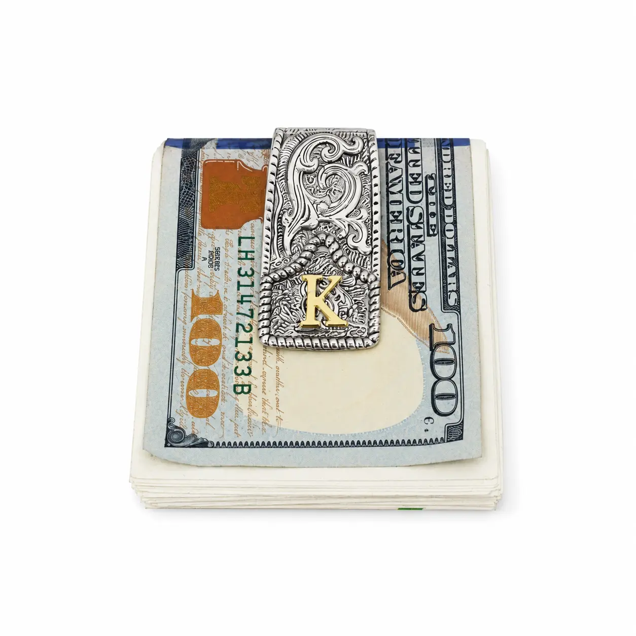 PUTAG Personalized money clip, Handmade Copper Cow Tag money clip with Copper Initial – Custom Western money clip for Men & Women, Texas-Inspired Cowboy money clip, Fashion Accessory for Gifts