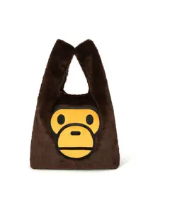 Bape Baby Milo Fur Tote Bag Brown