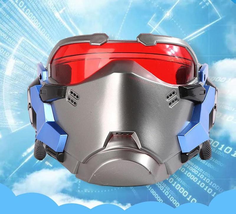 Soldier 76 AIR VENTS Mask OW Jack Helmet Morrison Game Cosplay Prop (NO luminous light)