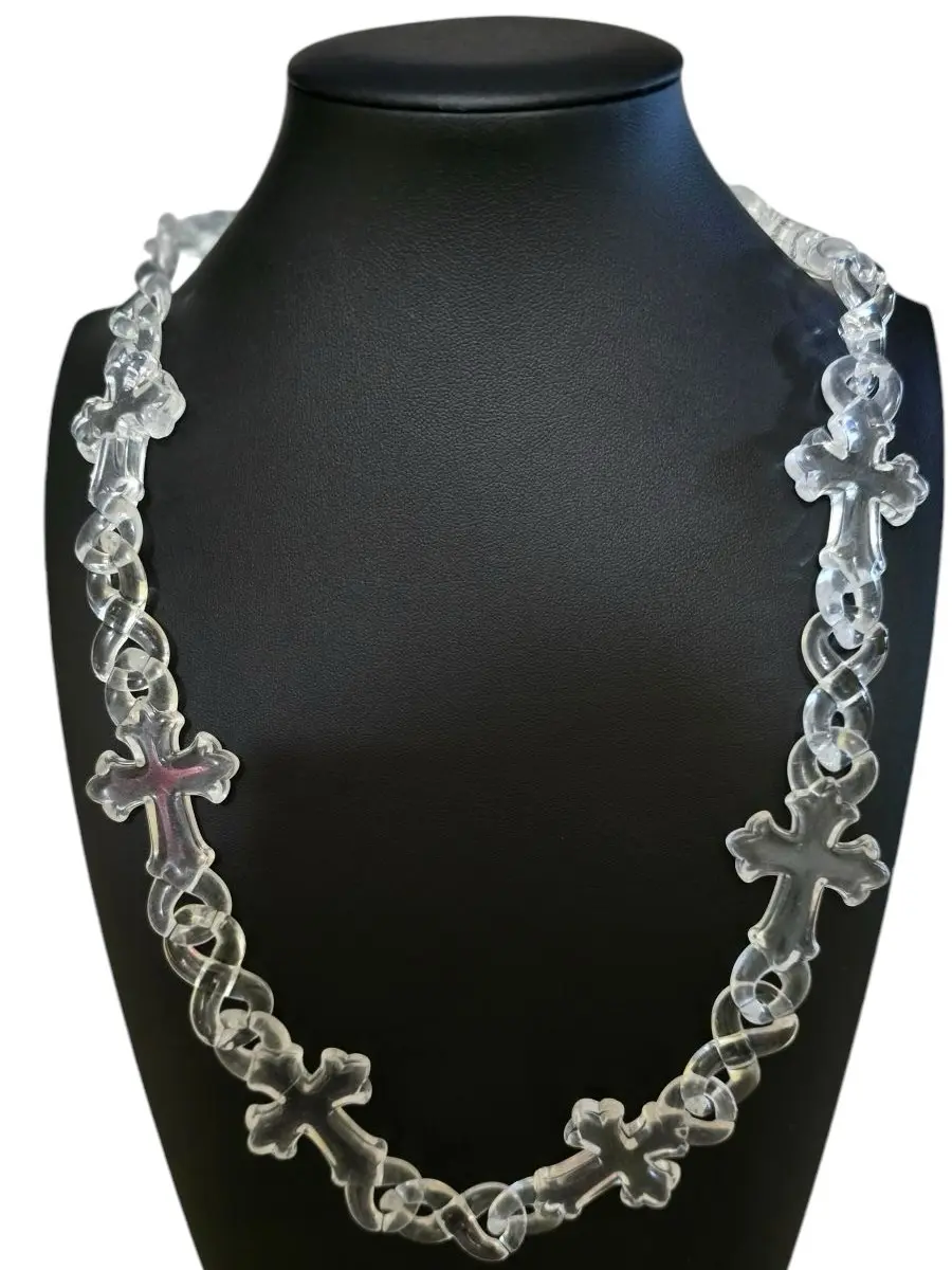 Glacier Cross Infinity Link Acrylic Necklace/ Wallet Pants Chain For Men And Women