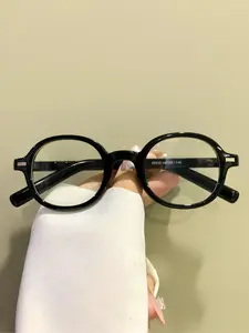 Unisex Round Glasses Simple Versatile Fashion Eyewear, Casual Style PC Frame, All Seasons Wear, Decorative Eyewear, Fashion Frame Eyeglasses, Trendy Frames