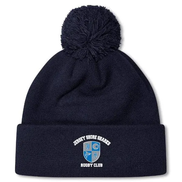 Jersey Shore Sharks Pom Pom Beanie by Canterbury