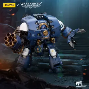 JOYTOY Warhammer 40K & The Horus Heresy Ultramarines Leviathan Dreadnought with Cyclonic Melta Lance And Siege Claws 1/18 Limited Edition Action Figure Model Collectible for Birthday Christmas Display