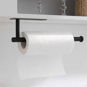 Paper Towel Holder, Self-Adhesive Paper Towel Holder Under Cabinet for Kitchen, No Drill Wall Mount-SUS304 Stainless Steel, Space-Saving, Easy Installation for Kitchen