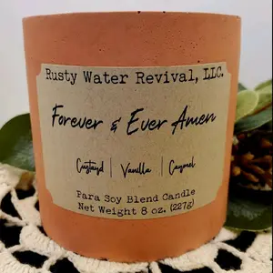 Forever & Ever Amen - Creme Brulee Candle - Wood Wick Candle