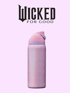 Owala dual-drink sports water bottle, with a 32oz capacity, made of 304 stainless steel. It features a dual-drink design, allowing you to switch between using the straw or drinking directly. Suitable for commuting, exercising, and outdoor activities.