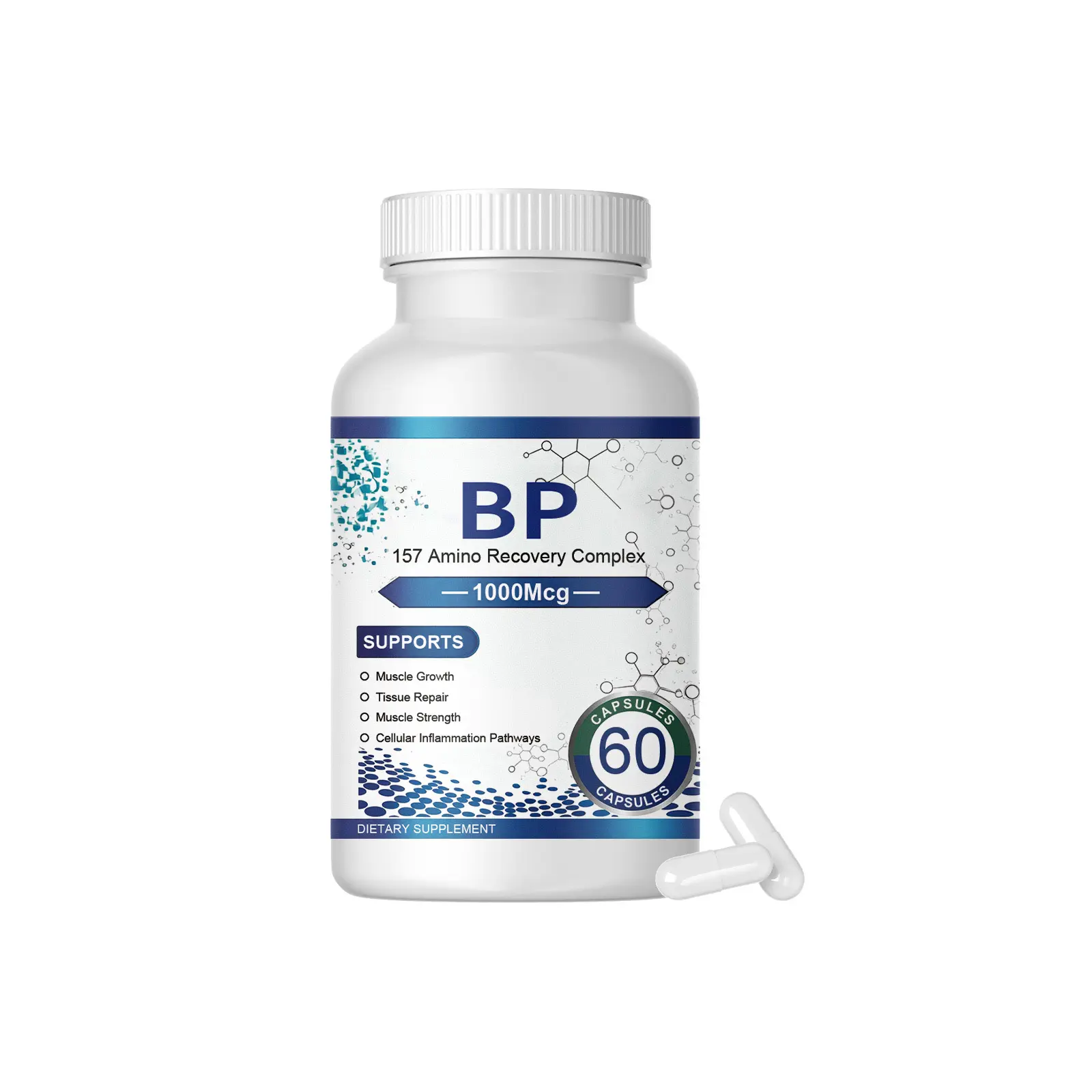 Recovery Support Capsules - Fitness & HealthyMuscle, Joint, Mobility, Gut Lining SupportSupplement, 60 Capsules for Gym Enthusiasts Strength Tissue Integrity & Joint Comfort