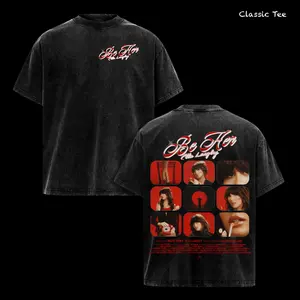 Be Her Ella Langley Shirt – Vintage Washed Oversized Graphic T Shirt, Country Music Streetwear, Retro Red Aesthetic Photo Collage Design, Heavy Cotton Washed Tee, Casual Unisex Men Women Top, Gift for Ella Langley Fans