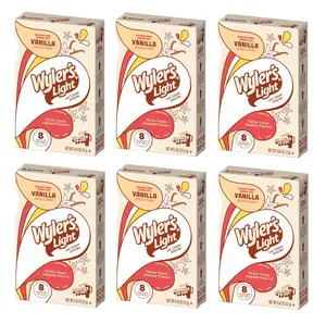 Wyler's Light Vanilla - Singles to Go Powdered Drink Mix - Pack of 6-8 Per Box 48 Total Servings - Delicious Tasting Vanilla Flavor Beverage