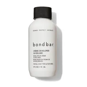 Bondbar 30 Volume Creme Developer, Repairing hair dye for all hair types, CrueltyFree*, ParabenFree, & Vegan, 4 Oz