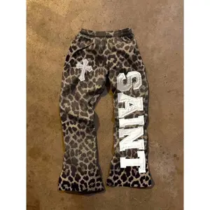 Casual Leopard Print Loose Women Pants