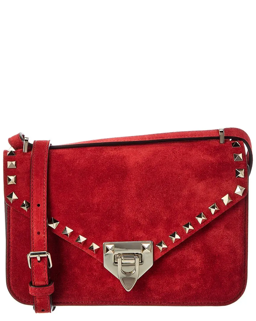 Valentino Rockstud Small Suede Shoulder Bag