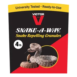 Outdoor Snake Repellent Granules for Yards, Gardens and Property Perimeters, Long-Lasting Protection for Venomous and Non-Venomous Snakes, 4 lb