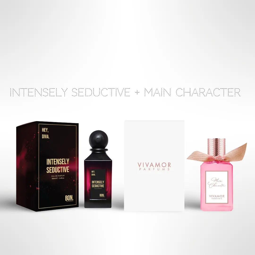 OUDWARE Intensely Seductive & Main Character Dual Scents EDP Gift Bundle - 100ml/3.4oz Each, Men's Everyday Fragrance with Floral Fusion & Intense Bergamot Notes