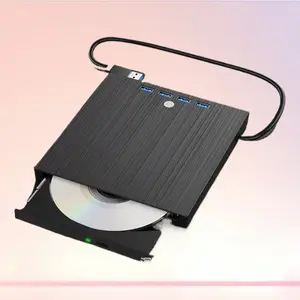 7-in-1 Multifunctional External DVD Burner USB3.0 Type-C with U-Disk & Card Expansion