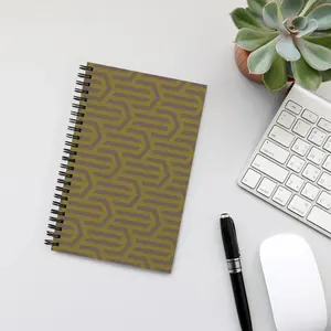 Patterned Notebook Spiral Notebook -  Personalized Journal with Soft-Touch Cover for Ideas and Aspirations