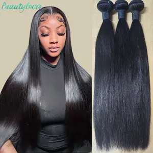 12A Straight Human Hair Bundles 40 Inch Bundles Human Hair Extensions Raw Hair Bundles 1/3/4 Brazilian Hair Bundles Human Hair