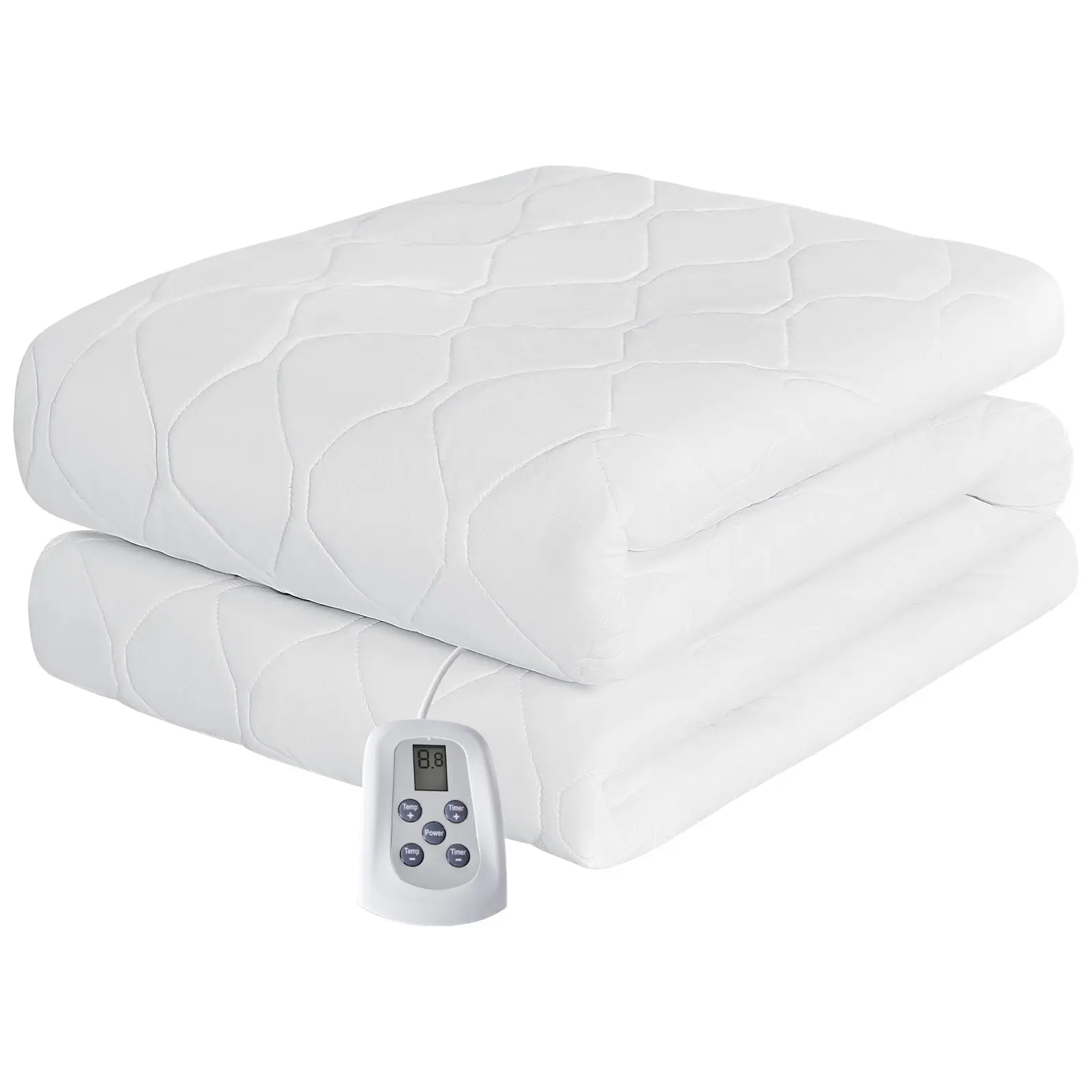 Heated Mattress Pad – Quilted Electric Bed Warmer with 12 Heat Settings, 10‑Hour Auto Shut‑Off, Machine Washable, ETL Certified