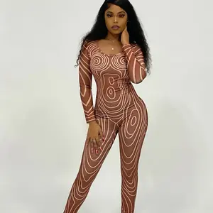 Mars Space Suit Women's Body Suit - Brown Bodysuit with Unique Design for Womenswear