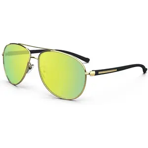 Aviator Sunglasses Classic Sunglasses Men Aviators Style, Polarized Sunglasses with Mirrored Lens