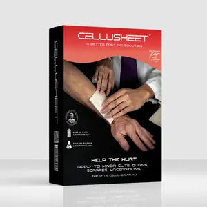 Cellusheet Collagen Wound Care Dressing, 2x2 Sheet - Box of 5 Sheets