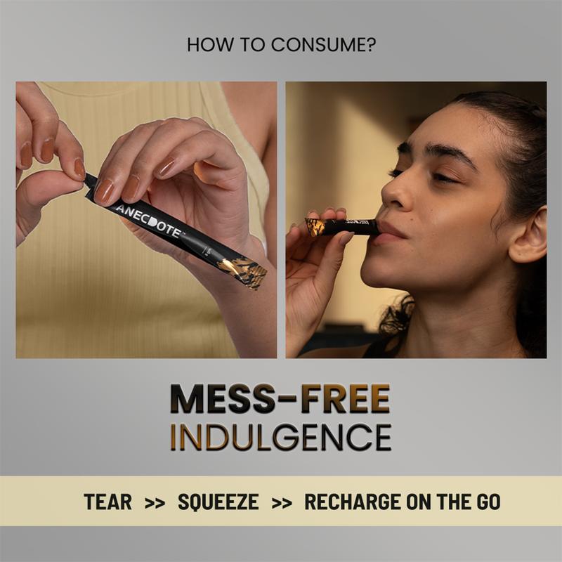 Anecdote Pure Himalayan Shilajit Honey Sticks - 100% Pure Resin with 85+ Trace Minerals & 75% Fulvic Acid - Organic Honey & Saffron Infused - 30 Sticks