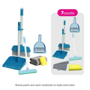 Kids Cleaning Toy Set, Cleaning Playset, Realistic Broom Mop Role Play Kit, Educational Pretend Play Gift Box for Children Aged 3+, Home Learning Fun