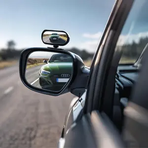 Car Rearview Mirror Blind Spot Extension, Adjustable Wide Angle Side View Mirror, Coach Mirror, Rectangular Blind Spot Rod, Vehicle