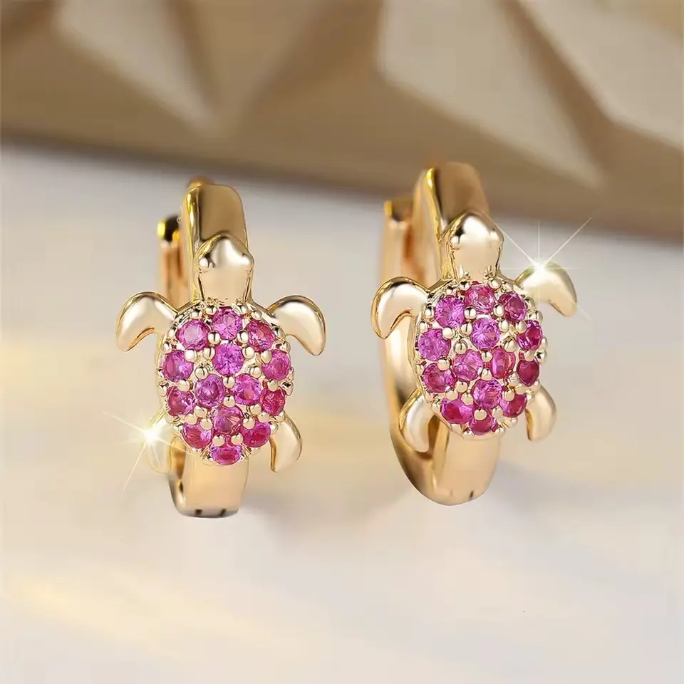 Cute Turtle Stud Earrings for Women  Minimalist Animal Jewelry  Perfect Everyday & Party Gift